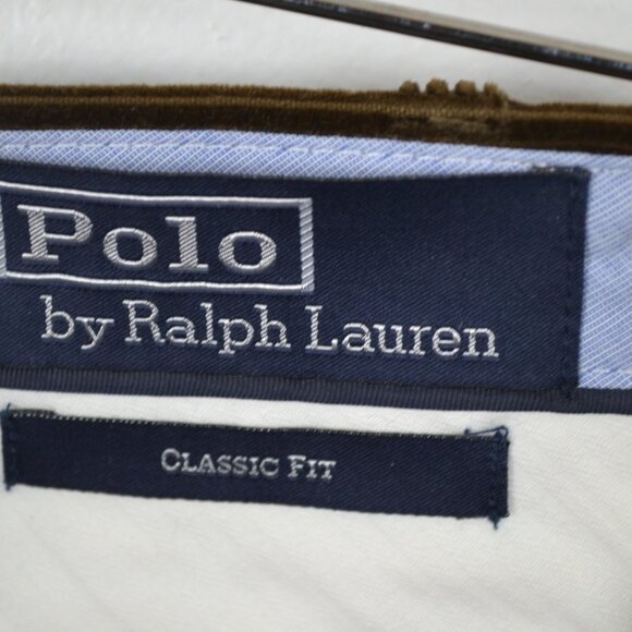 Polo Ralph Lauren Classic Fit Corduroy Mens 38/30 Straight Leg 4 Pockets Brown - Picture 9 of 9